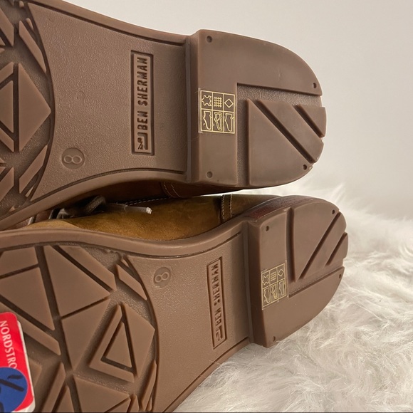 Ben Sherman Tan Brent Leather Plain Tor Boots - Picture 7 of 9